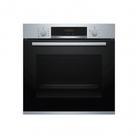 Bosch HBS573BS0B 59.4cm Built In Electric Single Oven with 3D Hot